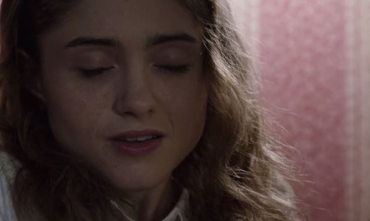 Stranger Things actress Natalia Dyer masturbating playing with her pussy